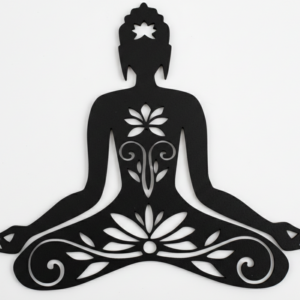 Figura decorativa en forma de de buda en flor de loto