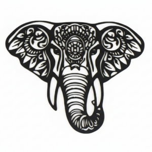 Figura decorativa Cabeza de Elefante
