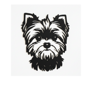 Figura decorativa en forma de cara de Yorkshire